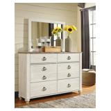 ASHLEY WILLOWTON FARMHOUSE DRESSER & MIRROR