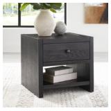 ASHLEY FOYLAND CLASSIC BLACK END TABLE