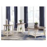 Ashley T377 Round Farmhouse Coffee & End Tables