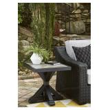 Ashley Beachcroft Black Outdoor End Table