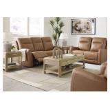 Ashley Tryanny Leather Power Reclining Sofa & Love