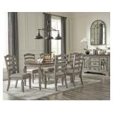 Ashley Lodenbay Oval Dining Table & 6 Chairs