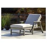 ASHLEY VISOLA OUTDOOR CHAISE LOUNGE WITH CUSHION