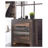 ASHLEY DRYSTAN RUSTIC 2-DRAWER NIGHTSTAND