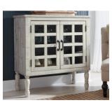 ASHLEY FALGATE WHITEWASH ACCENT CABINET