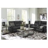 Ashley Axtellton Power Reclining Sofa & Love Seat