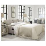 QUEEN ASHLEY TRAEMORE FARMHOUSE SLEEPER SOFA