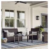 Halsted 4pc Outdoor Conversation Set - Tan