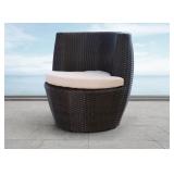 Abbyson NEWPORT OUTDOOR WICKER BISTRO CHAIR