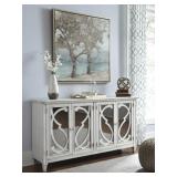 Ashley t505-562 Antique White 67" Console Cabinet