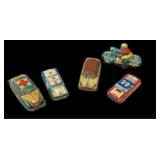 (5) Vintage Toy Cars