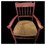 Red Cain Seat Chair