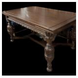 Beautiful Draw-leaf Vintage Oak Table & 6 Chairs