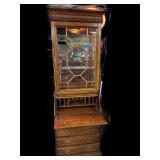 Dropfront Bookcase/Curio Desk wï¿½ 4 Drawers