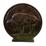 Ceramic Indian Head Buffalo Nickle