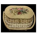 Embroidered Sewing Basket