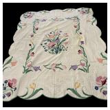 Handmade 71 ï¿½ Embroidered Spring Quilt