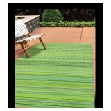 Green Devore 8 x 10 ï¿½ Reversible Outdoor Rug