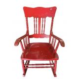 Red Painted Rocker