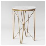 New Marble Top Stand  Lovell Accent Table Retail