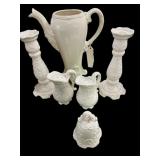 Ceramic Pitcher, Salt & Pepper, Bell & Candle