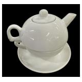 Teapot, Teacup & Saucer for One