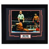 Autographed Mike Tyson Framed Photo Display