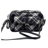 Burberry Black Plaid Shoulder Bag