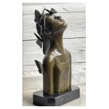 Abstract Bronze Sculpture of Young Girl