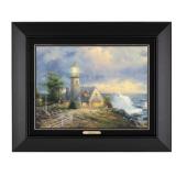 A Light In The Storm Framed Canvas by Kinkade