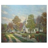 Serenity Chapel Art Print by Kinkade Studios