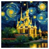 Starry Night Over The Castle Hand Signed by Charis