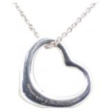 Tiffany & Co. Large Open Heart Necklace