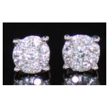 10kt Gold Brilliant 1/4 ct Diamond Stud Earrings