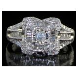 10kt Gold Brilliant Diamond Designer Ring