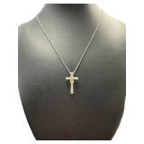 Brilliant 1/4 ct Simple Cross Diamond Necklace