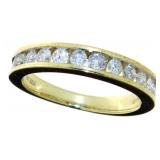 10kt Gold Channel Set 1/2 ct Natural DIamond Band