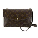 Louis Vuitton Monogram Double Mule Shoulder Bag