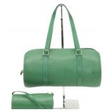 Louis Vuitton Green Epi Pochette Handbag