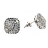 Cushion Brilliant 1.00 ct VS Lab Diamond Earrings