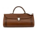 BURBERRY BROWN LEATHER HANBAG