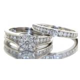 10kt Gold Round Brilliant 3/4 ct Diamond Bridal