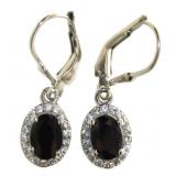 Natural 2.00 ct Sapphire & Zircon Earrings