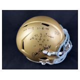 Autographed Rudy Ruettiger Notre Dame Helmet