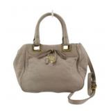 PRADA 2-Way Beige Leather Bag