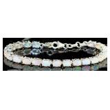 Natural 6.88 ct Cabochon Opal Bracelet