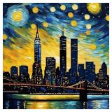 Starry Night Over New York Hand Signed by Charis