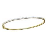 10kt Gold 1.00 ct Lab Diamond Bangle Bracelet