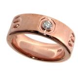 Rose Gold Toned Diamond Eternity Ring