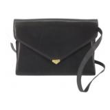 Salvatore Ferragamo Black Leather Evening Bag